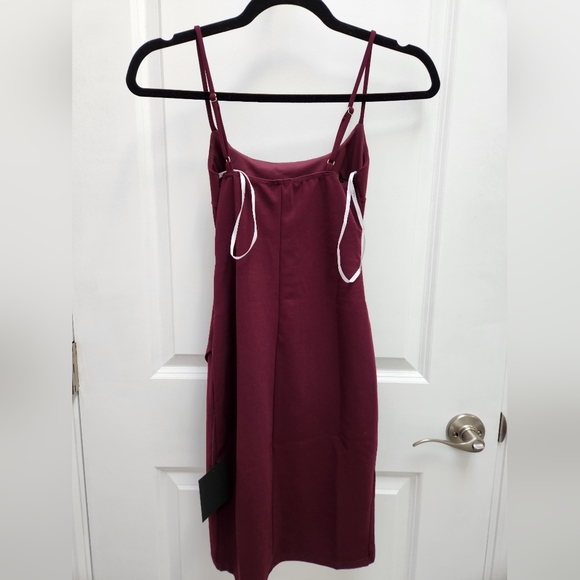 NWT LULU'S Cutout on the Town Plum Dress - Picture 4 of 8